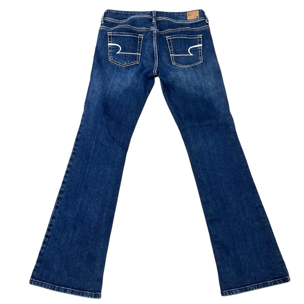 American Eagle Perfect Bootcut Mid Rise Denim Jeans Cowgirl Rodeo Western Size 6 - Picture 2 of 9